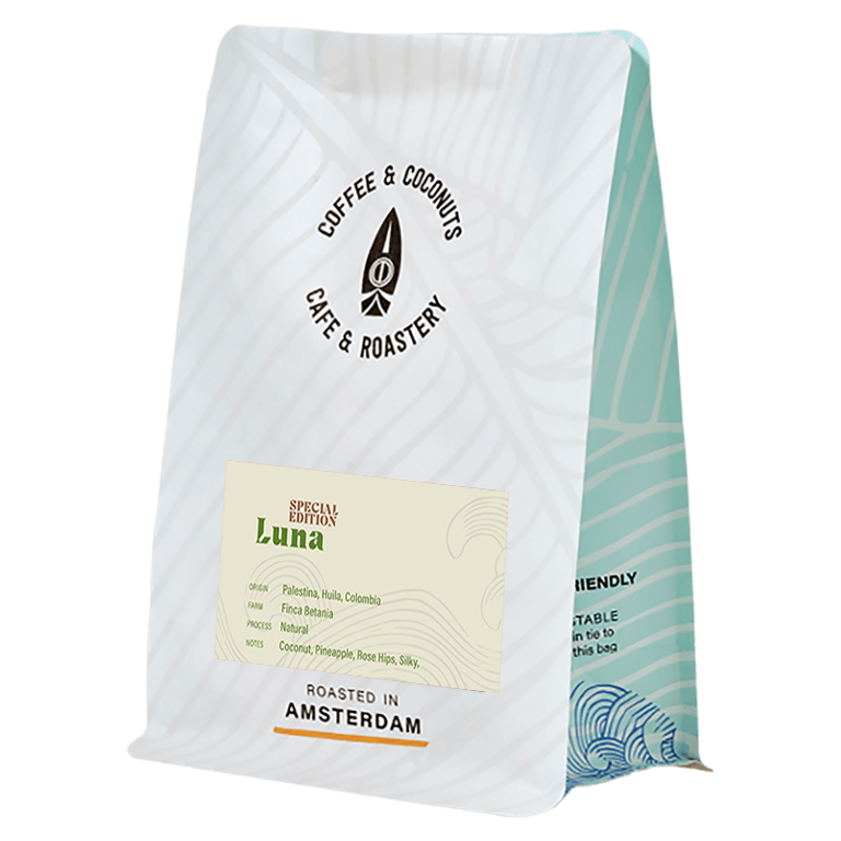 Luna Colombia - Koffiebonen | Kokosnoot, Ananas, Rozenbottel, Zijdezacht | Licht