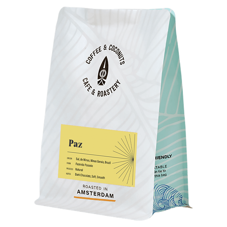 Paz Brazil - Koffiebonen | Noten & Chocolade | Volle Body | Koffie & Kokosnoten