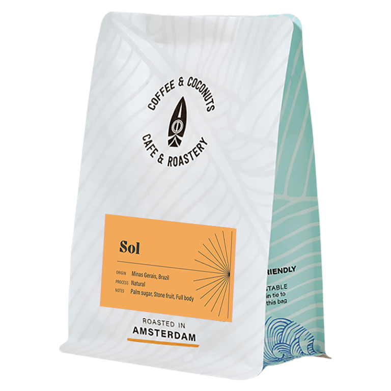 Sol Brazil - Koffiebonen | Palmsuiker, Steenvruchten | Volle Body | Koffie &amp; Kokosnoten